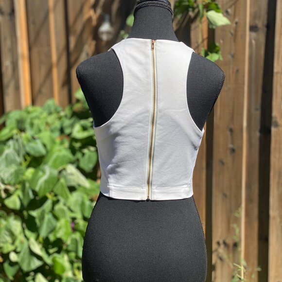 Re:named White Cotton Crop Top – Size Small - Picture 6 of 9